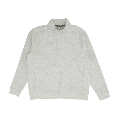 Gray Solid 1/4 Zip Pullover