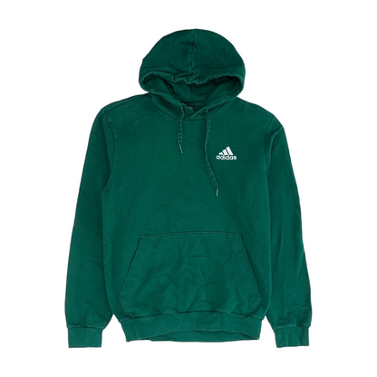 Green Solid Hoodie Pullover