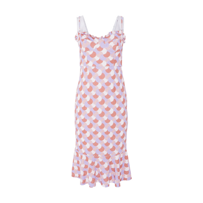 Multi Polka Dot Midi Dress