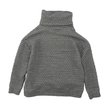 Gray Solid Sweatshirt Pullover