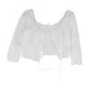 SELFIE White Cropped Blouse – Image 1