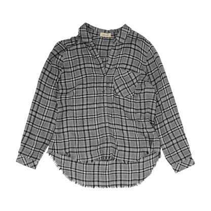 Gray Plaid Button Down