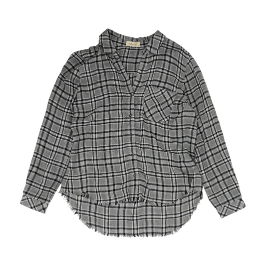 Gray Plaid Button Down