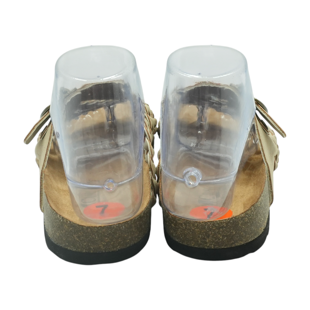 Cliffs Beige Flat Sandals – Image 3