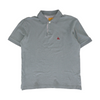 Gray Solid Short Sleeve Polo