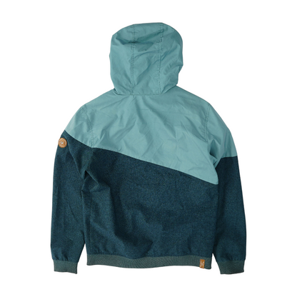 Blue Color Block Jacket