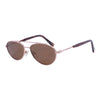 Rose Gold Carol Oval Sunglasses