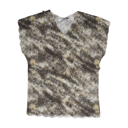 Multi Graphic Short Sleeve Blouse
