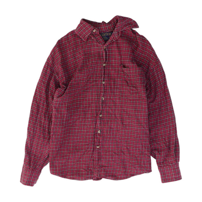 Red Plaid Flannel Button Down