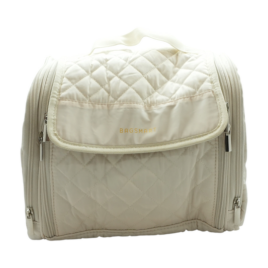 Beige Hanging Toiletry Bag