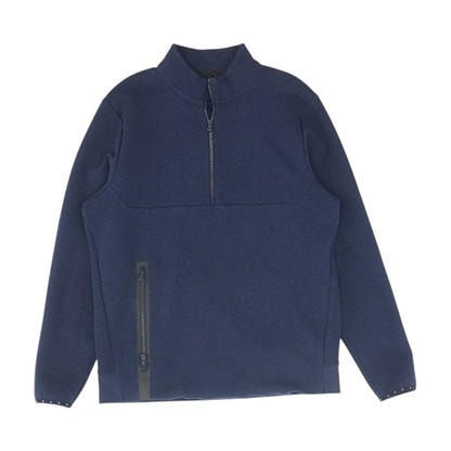Navy Solid 1/4 Zip Pullover