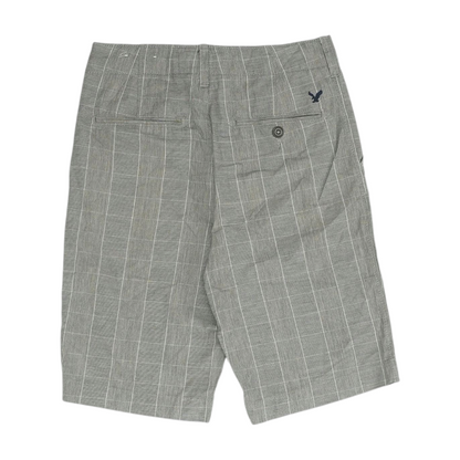 Gray Check Chino Shorts