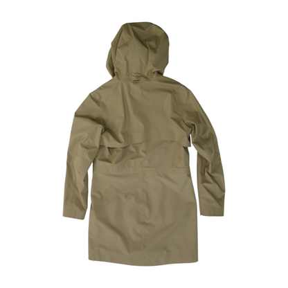 Khaki Solid Rain Jacket