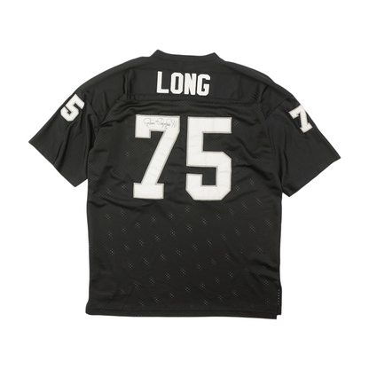 Vintage Oakland Raiders Howie Long #75 Jersey Autographed By Jim Plunkett #16