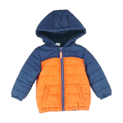 Orange Color Block Jacket
