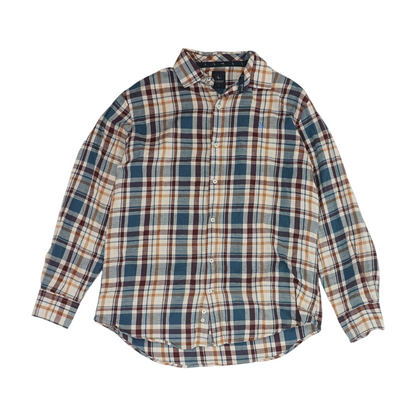 Multi Plaid Flannel Button Down