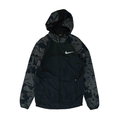 Black Print Active Jacket