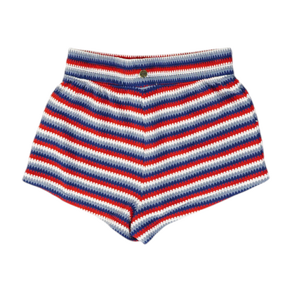 Multi Striped Knit Shorts