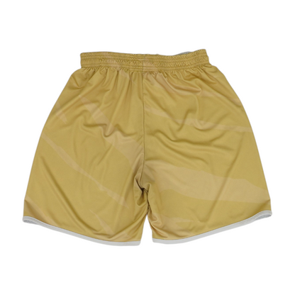 Gold Striped Active Shorts