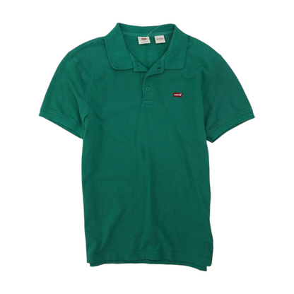 Green Solid Short Sleeve Polo