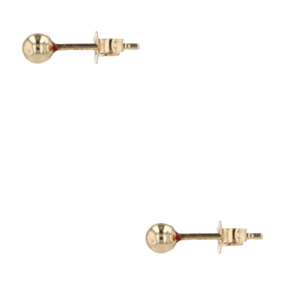 14K Yellow Gold Stud Earrings