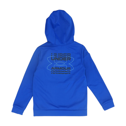 Blue Graphic Hoodie Pullover