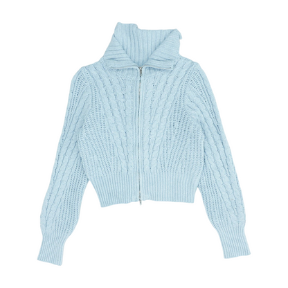Blue Cardigan Sweater
