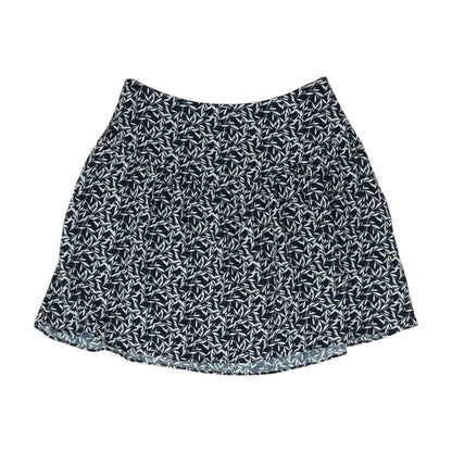 Navy Floral Midi Skirt