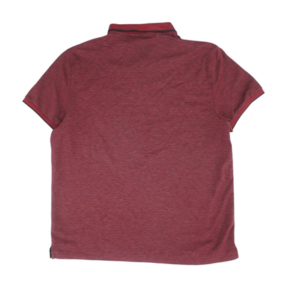 Maroon Solid Short Sleeve Polo