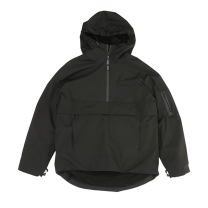 Black Solid 1/4 Zip Pullover