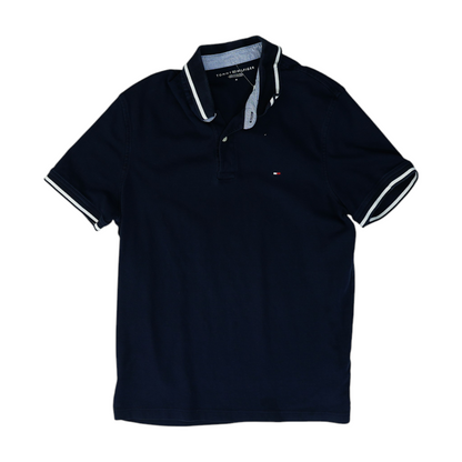 Navy Solid Short Sleeve Polo