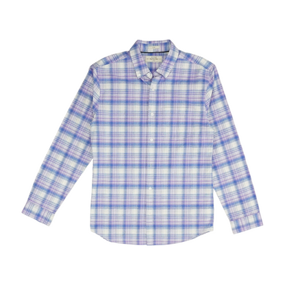 Purple Plaid Flannel Button Down