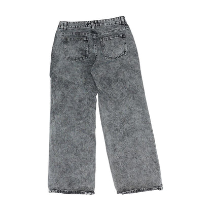 Black High Rise Wide Leg Jeans