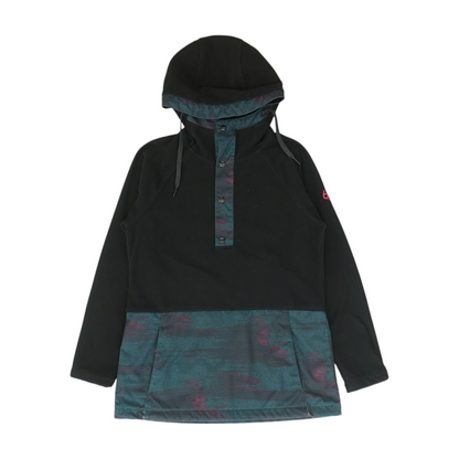 Black Color Block 1/4 Zip Pullover
