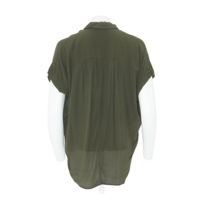 Green Button Down