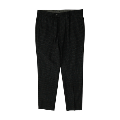 Black Plaid Classic Pants