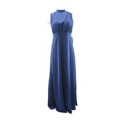 Navy Solid Maxi Dress