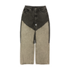 Black Color Block Wide Leg Jeans