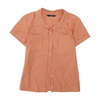 Orange Striped Button Down