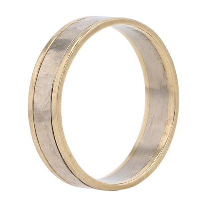 14K Two-Tone Gold Band Ring