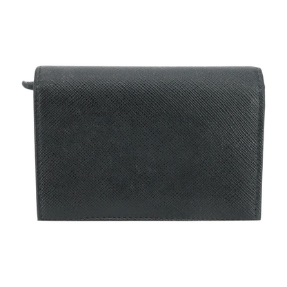 Black Small Saffiano Leather Wallet