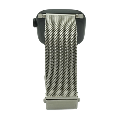 42mm Series 11 Black Smartwatch Silver Band M/L