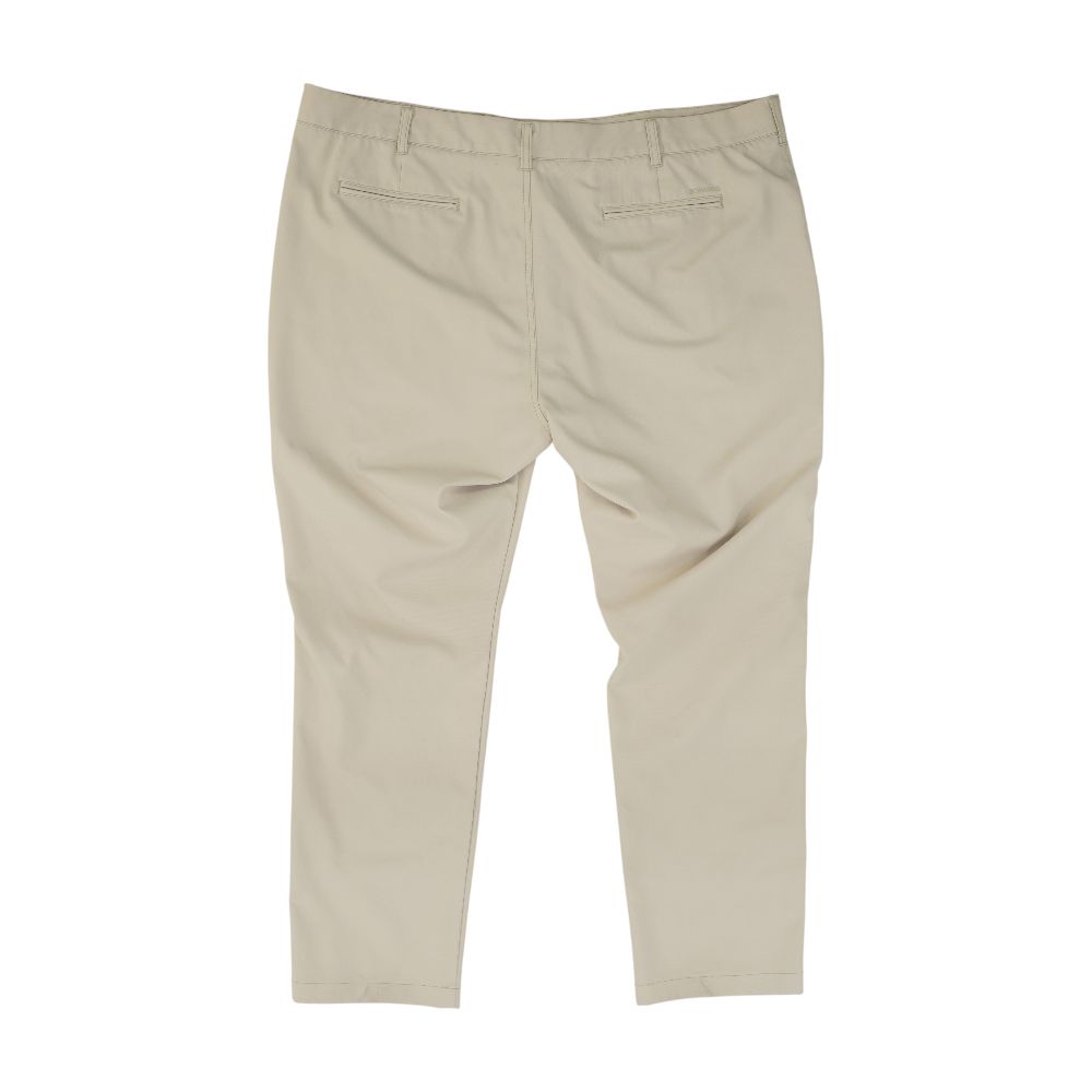 Khaki Solid Active Pants