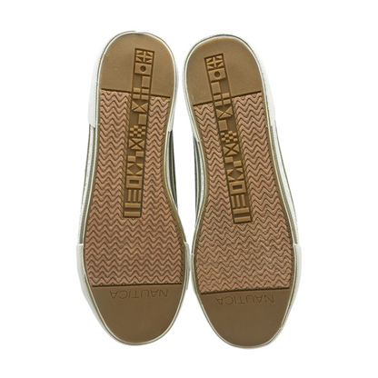 Green Lace-Up Flats