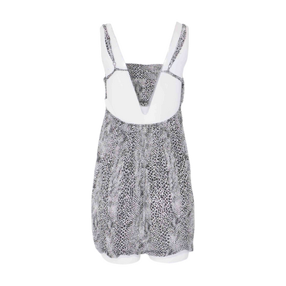 Black Animal Print Mini Dress