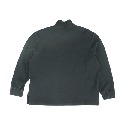 Polo Ralph Lauren Black Solid 1/4 Zip Sweater – Image 2