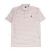Dunning Golf White Print Short Sleeve Polo – Image 1