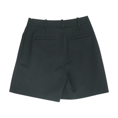 Black Solid Chino Shorts