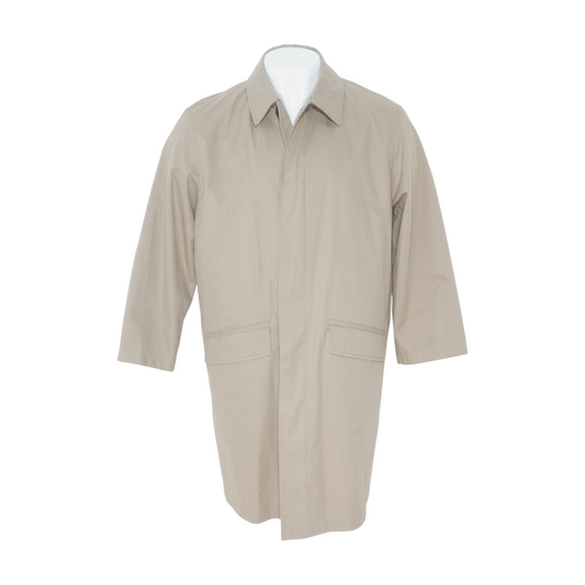 Tan Cotton Blend Trench Coat