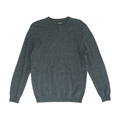 Gray Solid Pullover Sweater